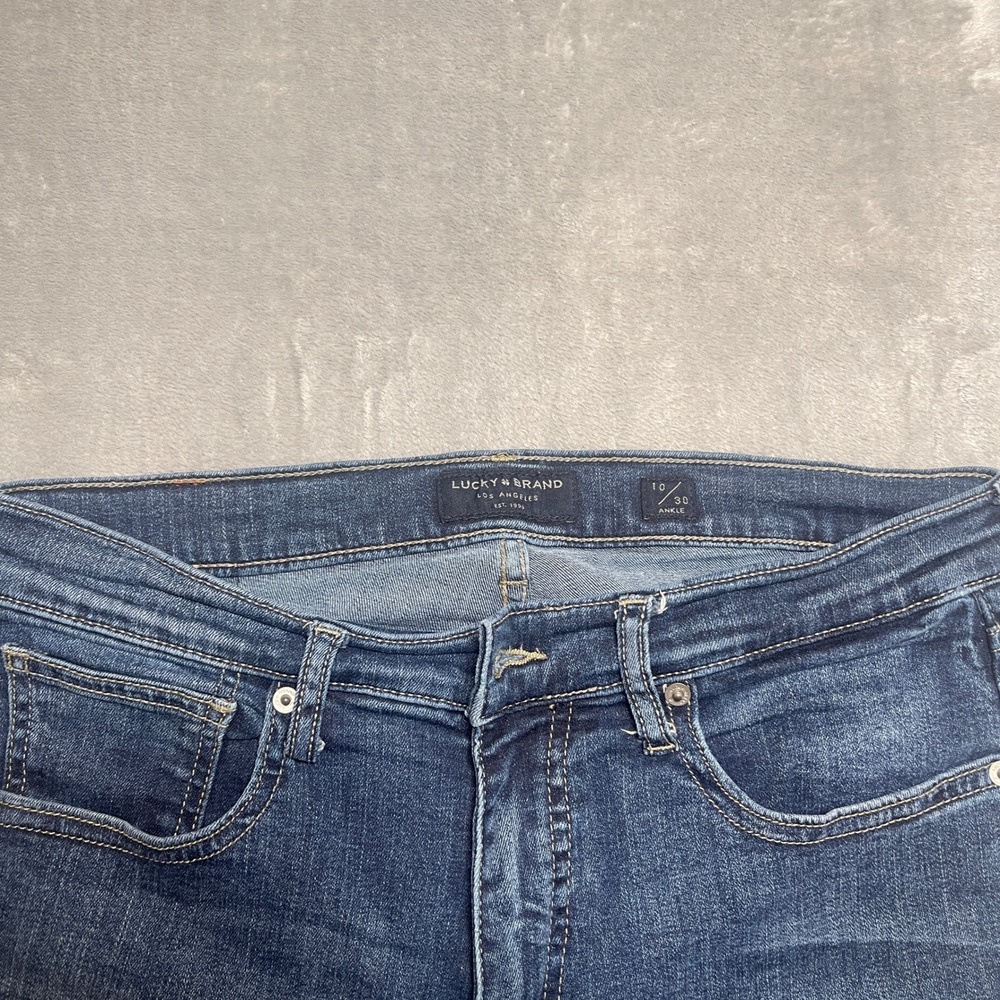 Lucky Brand Women's Jeans Size 10 High Rise Skinny Bridgette Ankle Medium Wash - Picture 2 of 5